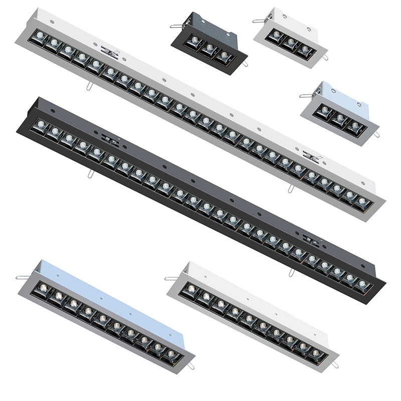 oświetlenie Cleoni DENON LED lampa wpuszczana w sufit oświetlenie techniczne sufitowe wpuszczane